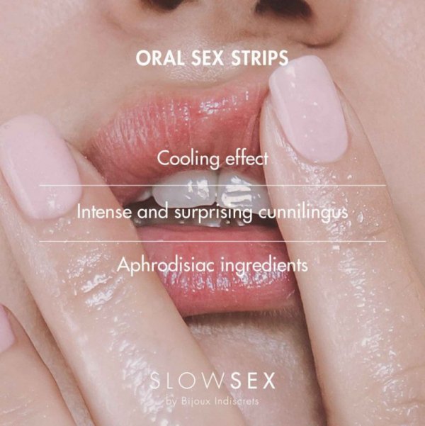 Płatki do seksu oralnego - Bijoux Indiscrets Slow Sex Oral Sex Strips