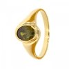  Złoty pierścionek z oliwinem syntetycznym PR.00902 pr.585