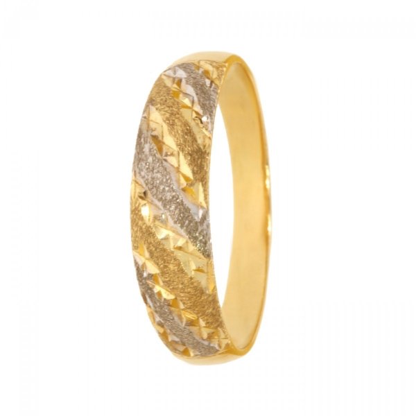  Złoty pierścionek dwukolorowy grawerowany PR.00305 pr.585