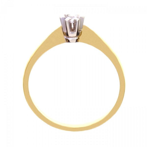Złoty pierścionek z cyrkonią PR.00027 pr.585