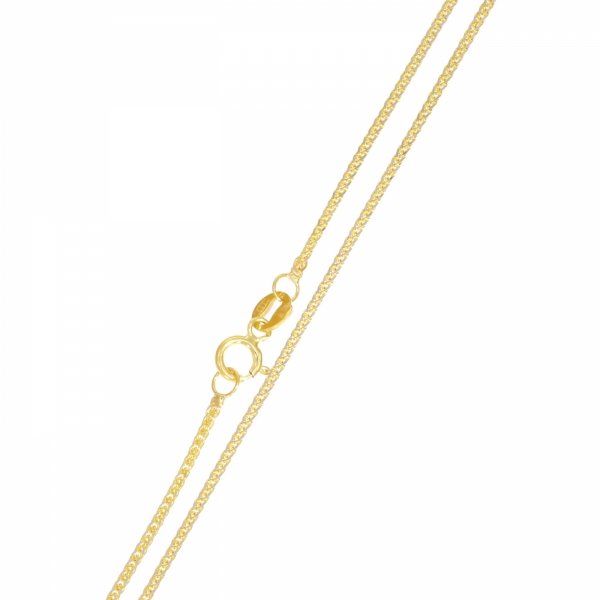 Złoty łańcuszek lisi ogon diamentowany 50cm LA.01426 PR.585