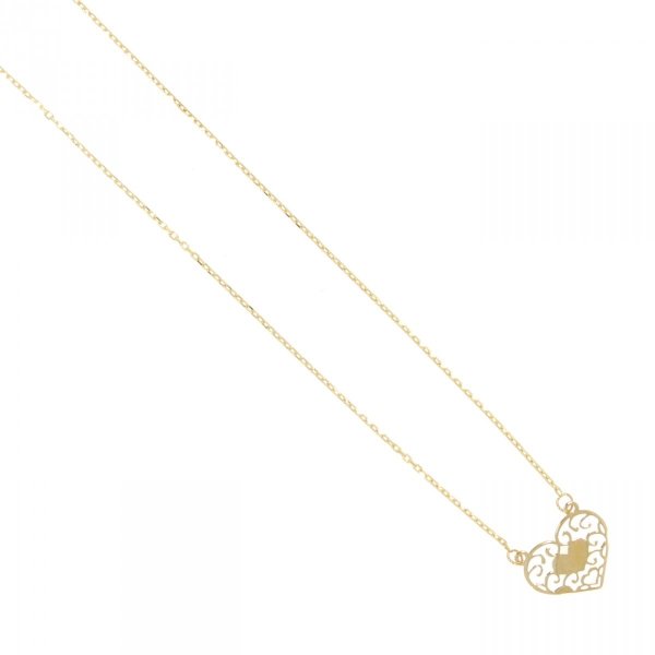  Złoty naszyjnik celebrytka serduszko CE.00716 pr.585