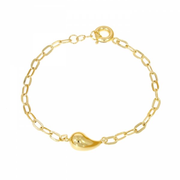 Złota bransoletka łezka BR.01255 PR.585