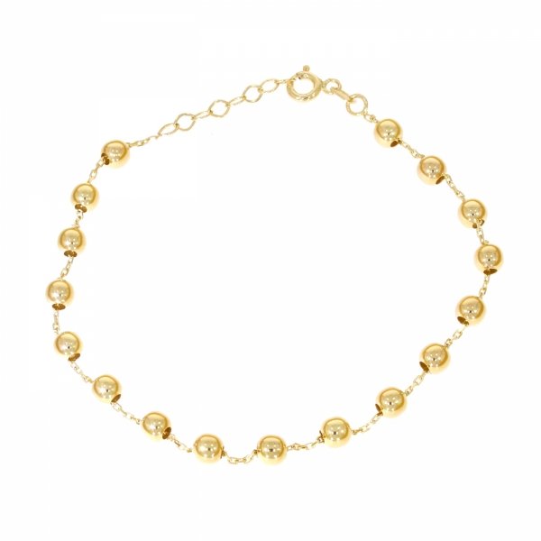 Złota bransoletka damska z kuleczkami BR.01312 PR.585