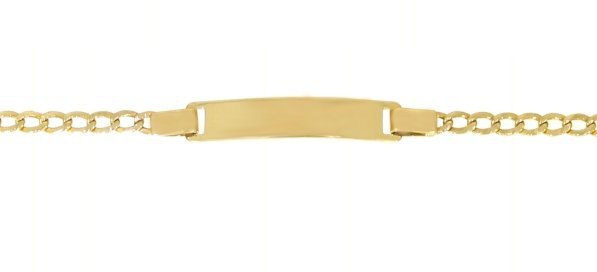 Złota bransoletka pod grawer BR.00641 13cm pr.585