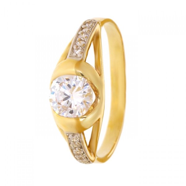 Złoty pierścionek z cyrkoniami PR.00440 pr.585