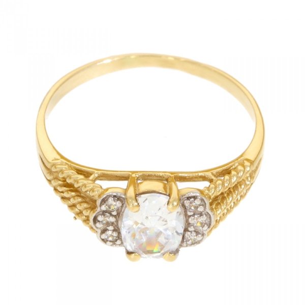 Złoty pierścionek z cyrkoniami PR.00364 pr.585