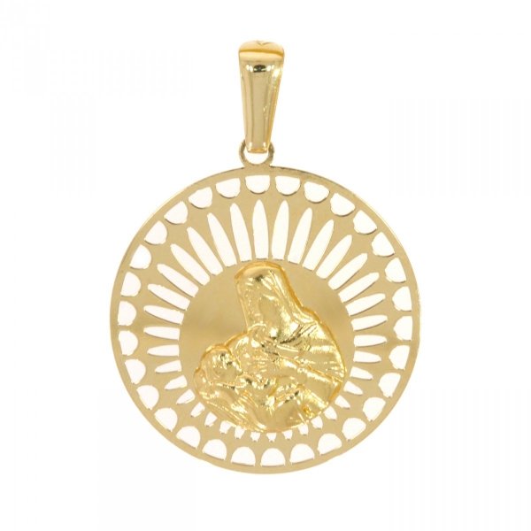 Złoty medalik z Matką Boską Karmiącą ME.00548 pr.585