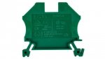 Złączka szynowa 2-przewodowa 4mm2 zielona EURO 43409GR