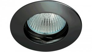 Oczko 50W/12V MR16 IP20 okrągłe stałe aluminiowe matowy czarny DIO DSO2B-MB GXPL057