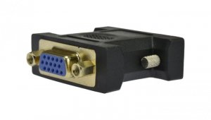 Przejście Adapter DVI / SVGA (wtyk DVI-I 24+5-pin / gniazdo D-Sub 15-pin)