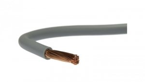 Przewód instalacyjny H05V-K / LgY 0,5 500V szary linka giętka Elektrokabel /100m/