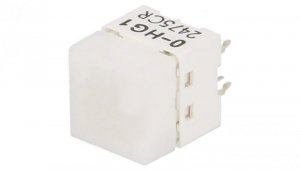 Przełącznik klawiaturowy Poz 2 SPST-NO 0,05A/24VDC biały LED B3W-9000-HG1N