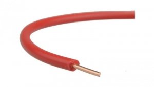 Przewód instalacyjny H07V-U / DY 1,5 750V czerwony drut Elektrokabel /100m/