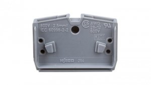 Złączka 2-przewodowa wewnętrzna 2,5mm2 szara 264-321