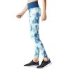 Adidas Longtight All Over Print Leggings Blau Mit Hochen Leibhöhe für Damen