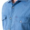 Tommy Hilfiger Herrenhemd Denim Shirt Hemd In Blau MW0MWII870-IAO