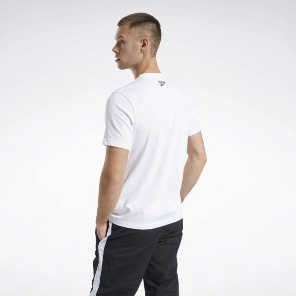 Reebok Herren t-shirt Weiß CL GP Bball FT7453