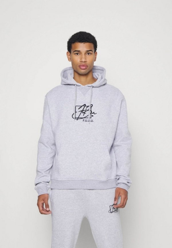 Fubu Herren Kapuzenpullover Script Essential Hoodie Sweatshirt In Grau 6093677