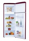 Lodówka Amica RETRO KGC15631R (550mm x 1440mm x 615 mm; 164 l; Klasa A++; kolor bordowy)