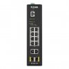 D-Link DIS-200G-12PS łącza sieciowe Zarządzany L2 Gigabit Ethernet (10/100/1000) Obsługa PoE Czarny