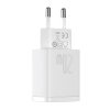 Ładowarka sieciowa Baseus Compact Quick Charger, USB, USB-C, 20W (biała)