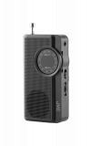 Przenośne radio JVC RA-E311B czarne lekkie 90g Tuner AM/FM