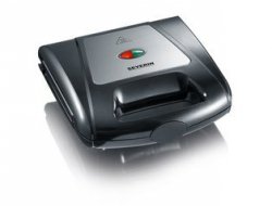 SEVERIN SANDWICH-TOSTER, 3 WYMIENNE NIEPRZYWIERAJĄCE PŁYTY DO KANAPEK, GRILLOWANIA I GOFRÓW, MOC 1000W SA2968
