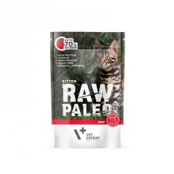 VetExpert Raw Paleo kitten - Wołowina saszetka 100g