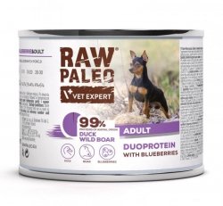 Raw Paleo Duck&Boar Adult Can 200g