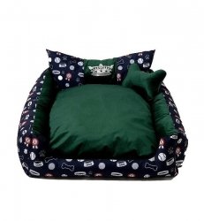 GO GIFT Korona Legowisko dla psa i kota L - zielony - 90x75x16 cm