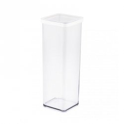 Rotho Pojemnik na przysmaki kwadratowy 2.0L LOFT transparentny/biały