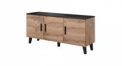 Komoda LOTTA 150 3D wotan + czarny mat