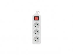 Przedłużacz Lanberg PS1-03E-0300-W (3m; kolor biały)