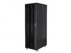 Szafa jednosekcyjna, zamykana na zamek Lanberg FF01-8042-12B (42U; 19''; 2050mm / 800mm / 1000 mm; stojąca; Pełne, Szk