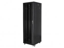 Szafa jednosekcyjna, zamykana na zamek Lanberg FF01-6842-12B (42U; 19''; 2050mm / 600mm / 800 mm; stojąca; Pełne, Szkl