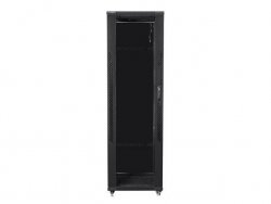 LANBERG SZAFA STOJĄCA RACK 19 42U 600X1000 DRZWI SZKLANE CZARNA FF01-6042-12B (FLAT PACK)