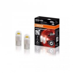 Żarówka LED (Blister 2szt.) W5W 12V 1W W21x9.5d możliwość legalizacji dla wybranych samochodów Night Breaker LED GEN 2, biała 57