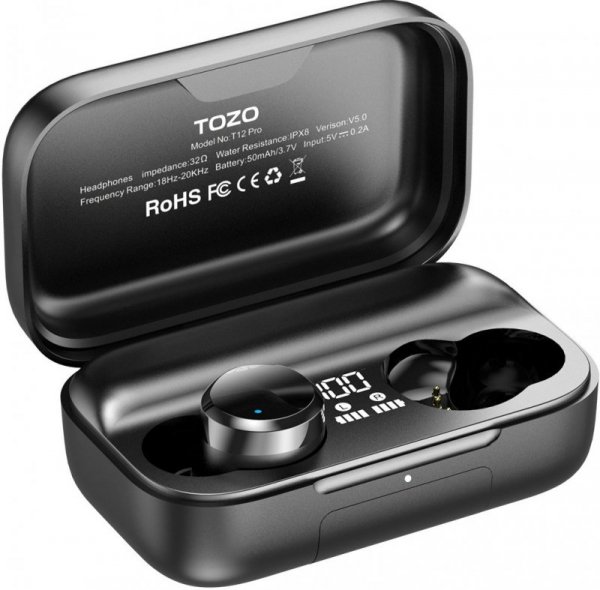 Słuchawki TWS TOZO T12 Pro Black