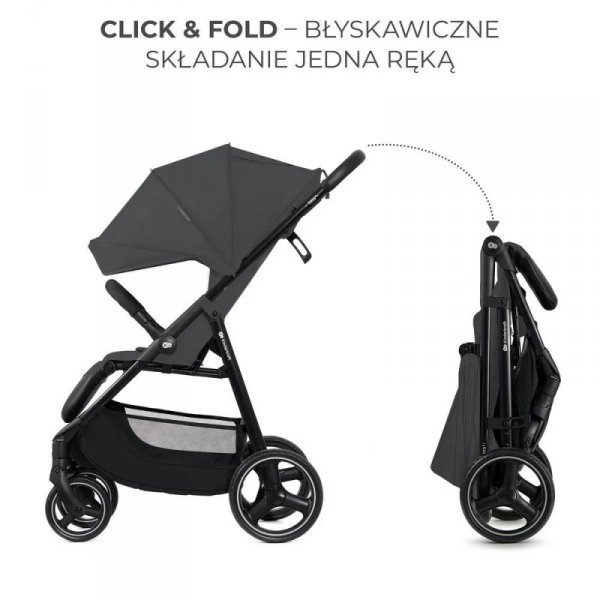 Kinderkraft wózek spacerowyTRIG 3 GRANITE GREY