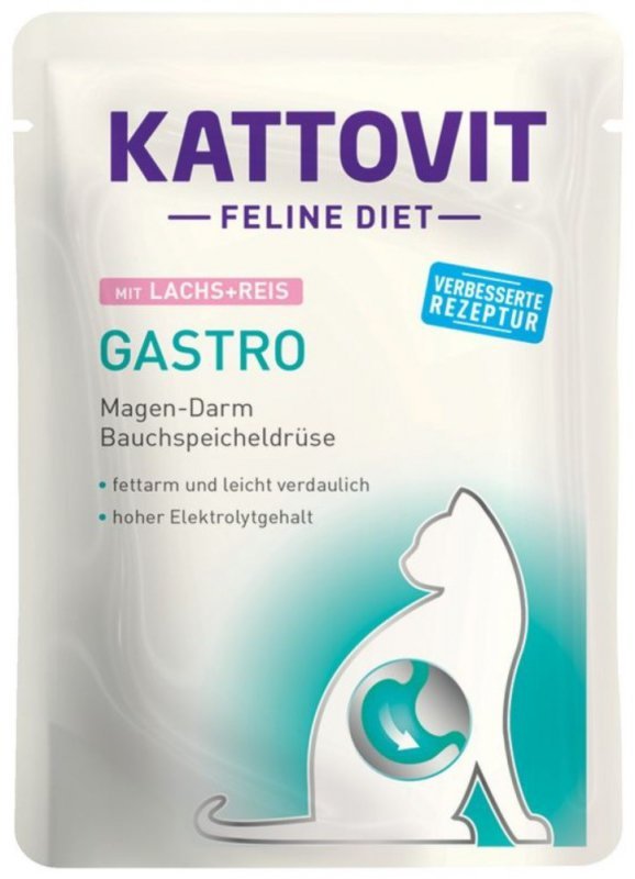 KATTOVIT GASTRO Zestaw na układ pokarmowy 12x85g dla kota