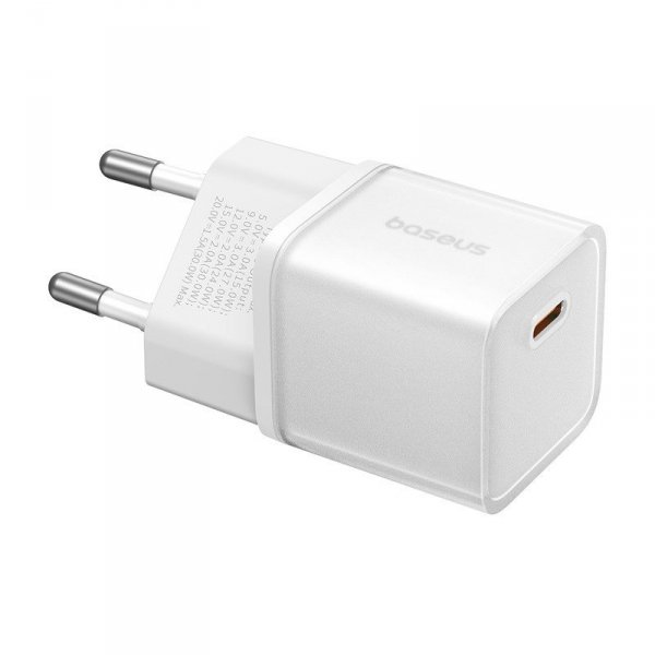 Ładowarka Baseus GaN5S 1C 30W EU (moon white)