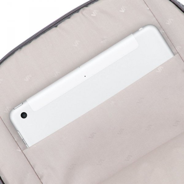 RIVACASE PLECAK NA LAPTOP 15,6&quot; ANVIK, JASNY SZARY, Z MATERIAŁU WODOODPORNEGO
