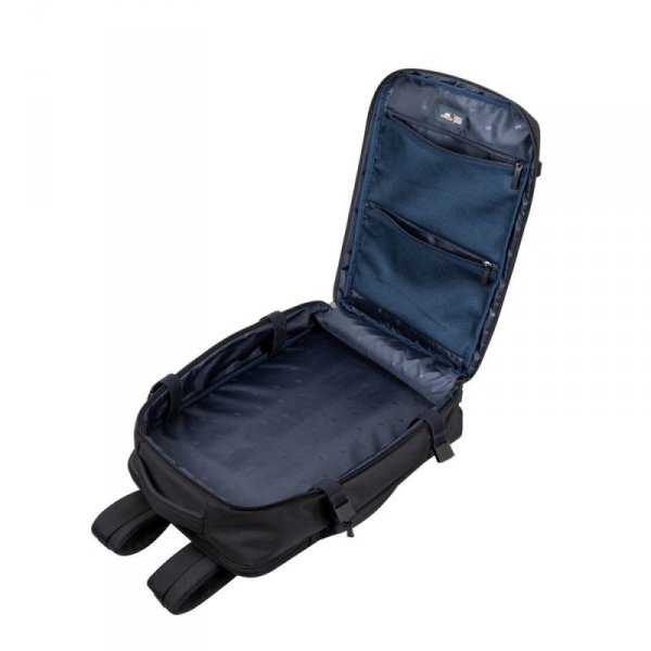 RIVACASE PLECAK PODRÓŻNY NA LAPTOP 17,3&quot; TEGEL, CZARNY, 23L, MATERIAŁ WODOODPORNY, KIESZENIE NA UBRANIA, TABLET, SMARTFON