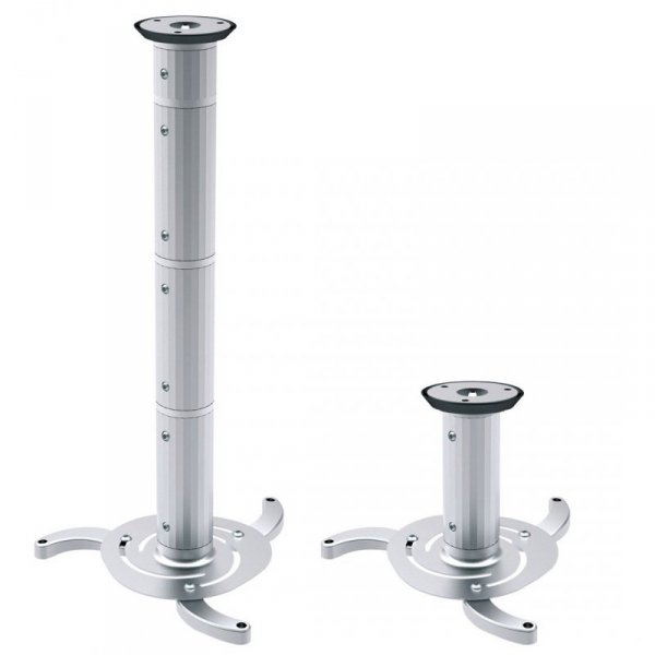 Uchwyt sufitowy do projektora Maclean MC-517 (80 mm - 980 mm; 10 kg; kolor srebrny)