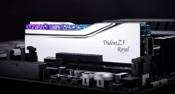 G.SKILL TRIDENT Z5 ROYAL RGB DDR5 2X24GB 8400MHZ CL40 SILVER F5-8400J4052G24GX2-TR5S