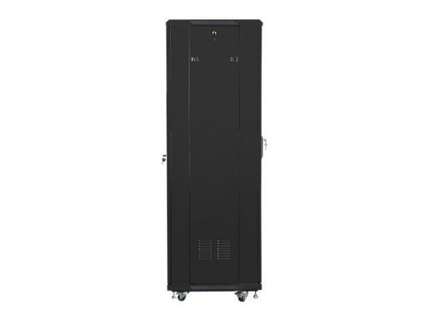 Szafy jednosekcyjna, zamykana na zamek Lanberg FF01-6637-12B (37U; 19&#039;&#039; / 600mm / 600 mm; stojąca; Pełne, Szklane; 800