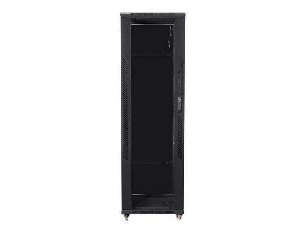 LANBERG SZAFA STOJĄCA RACK 19&quot; 42U 600X1000 DRZWI SZKLANE CZARNA FF01-6042-12B (FLAT PACK)