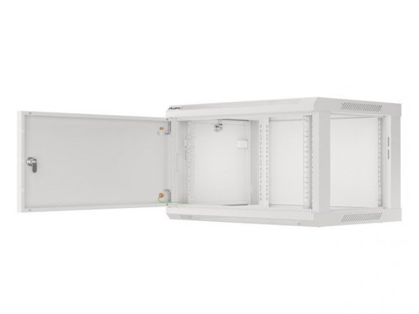 LANBERG SZAFA WISZĄCA RACK 19&quot; 6U 600X450 DRZWI METALOWE SZARA (FLAT PACK) WF01-6406-00S