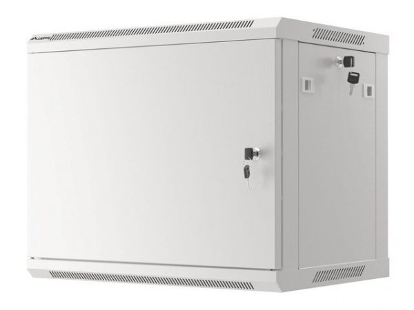 LANBERG SZAFA WISZĄCA RACK 19&quot; 9U 600X450 DRZWI METALOWE SZARA (FLAT PACK) WF01-6409-00S